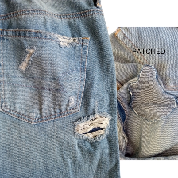 AMERICAN EAGLE Hi-Rise Girlfriend Distressed Jeans - Picture 7 of 11